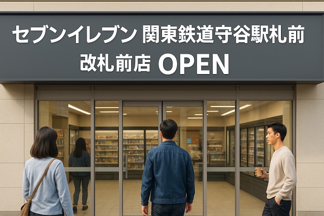 セブンイレブン 関東鉄道守谷駅改札前店 OPEN